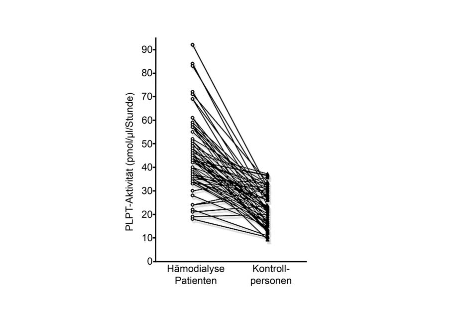 Die Gesamtcholesterin-, LDL-C- und HDL-C-Serumkonzentrationen waren bei den HD-Patienten niedriger, während die Triglyzeridkonzentrationen höher lagen.