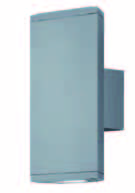Wand-/Deckenleuchten Aluminiumdruckguss, mit 2 SCHUKO-Steckdosen, inkl.