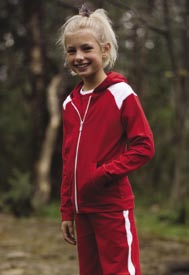 Kinderbekleidung (Polo Shirts & Sweats) HM11 Childrens Raglan Jacket Kids Jog Pants F480k 100% gekämmte Baumwolle, Interlock. Raglanärmel mit einsatz. farbener Reissverschluss.