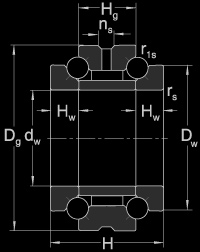 Axialschrägkugellager Axial angular contact ball bearings Roulement à billes à contact oblique axial Cuscinetti assiali obliqui a sfere Rodamientos axiales be bolas con contacto angular axiale