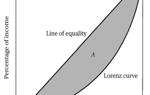 Personelle Einkommensverteilung Lorenz Kurve: Abszisse: Bevölkerungsanteil Ordinate: Anteil des Gesamteinkommens, welches der jeweilige Prozentpunkt der Bevölkerung erhält Abszisse und Ordinate sind