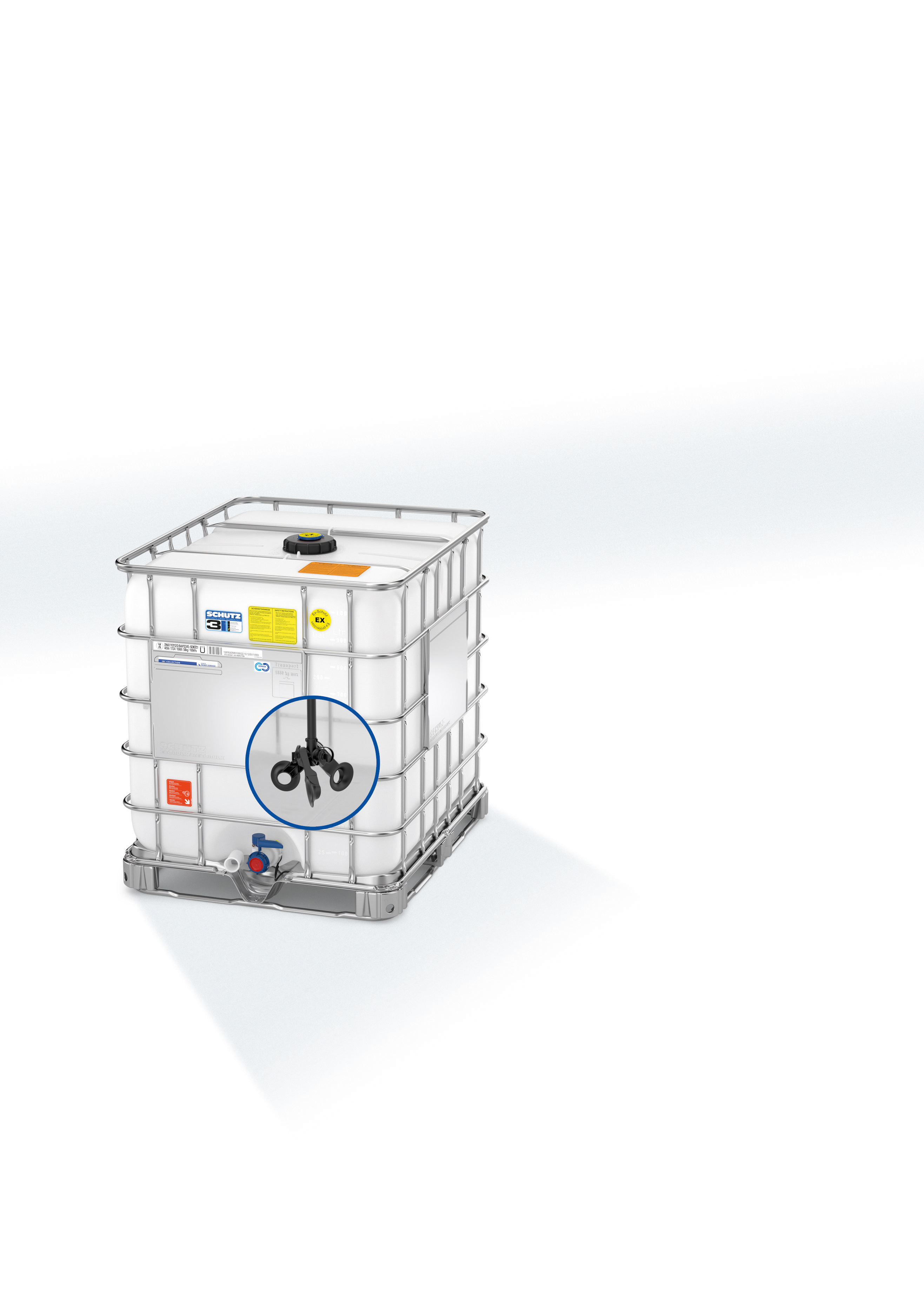 Ecobulk MX mit Impeller: Bei diesem geschlossenen Verpackungssystem bleibt der Container nach dem