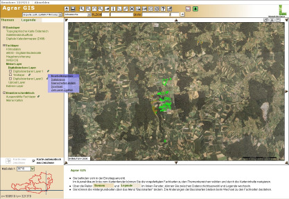 Agrar GIS Digitalisieren Werkzeug, um