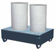 Fassregale Zur sicheren Lagerung von Fässern mit 60 l und 200 l Inhalt WHG-zugelassene Regale Fassregal für 2 x 60 l-fässer 81995 Fassregal für 3 x 60 l- und 2 x 200 l-fässer 81777 Fassregal für 6 x
