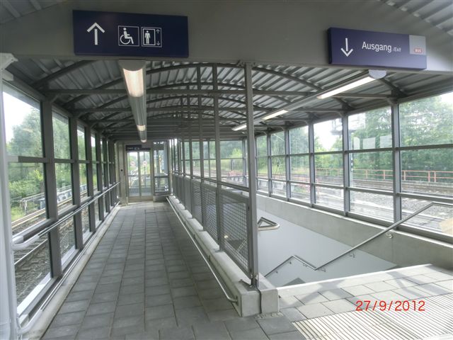 Umbau der S-Bahn-Station Mittlerer Landweg (Hamburg) Erneuerung des Mittelbahnsteiges Gl. Nr.