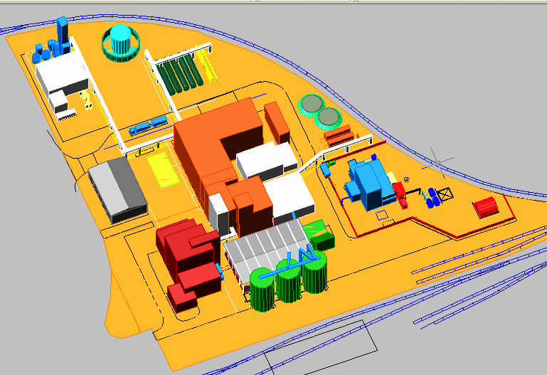 Beta-Anlage Freiberg 17 15 22 9a 14 25 19 3 9 6 13 28 20 7 26 7a 16 27 23 4 5 2 1a 1 21 24 18 1 Biomasselagerung 1a Aufbereitungshalle 2 Holztrocknung 3 Carbo-V 4 Syntheserestgasverwertung 5