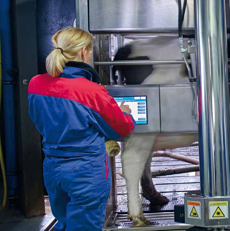 Einsatz von vier vollwertigen Milchmengenmessgeräten Durch die Verwendung von vier vollwertigen Milchmengenmessgeräten am DeLaval VMS wird ein wirkliches viertelindividuelles Melken erst möglich.