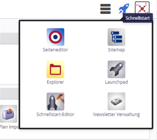 Abbildung 7: der Schnellstart-Editor ermöglicht eine individuelle Konfiguration des eigenen Launchpads Sie können nun die von Ihnen gewünschten Apps in den Bereich Nutzer Apps
