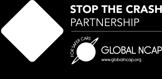 (24,4 x 7,6 cm) Global NCAP Kampagne Stop the Crash Alexander