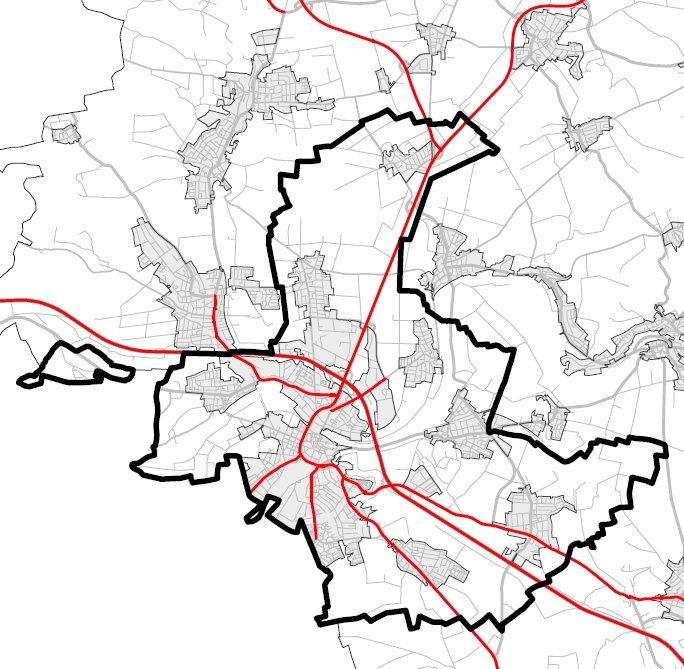 10.7.1 Beschreibung der Belastungssituation Abbildung 115: Kartierte Straßenabschnitte in der Stadt Limburg Regierungspräsidium Gießen Die Anzahl der Betroffenen gemäß Berechnung nach VBEB ist