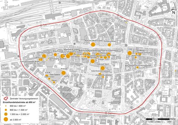 19 Dortmund City Quelle: eigene Darstellung; Abgrenzung gemäß Masterplan Einzelhandel Dortmund, 2013 (in Aufstellung) City Bereich innerhalb des Walls (B 54) Anbindung an das überregionale
