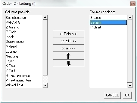 cadwork gep 2.2.4 Erstellen von Layouts für die Dateneingabe Für beide Gep-Tabellen können verschiedene Ansichten (Layouts) mit unterschiedlichem Inhalt gespeichert werden.