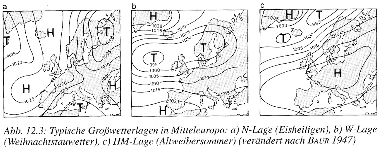 S/W-Bilder dieser Seiten von: Lauer, Wilhelm: Klimatologie, Das Geographische Seminar, Westermann-Verlag,