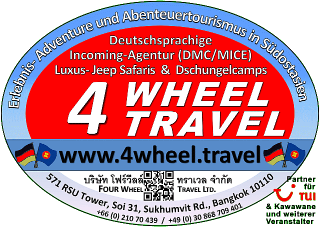 , 33/281 Soi 6/3 Muban Ladawan Village, Spinakarin Road. Bang Kaew, Bang Phli Samutprakarn 10540, Bangkok / Thailand Facebook : www.facebook.com/4wheel.travel Google + : https://plus.google.