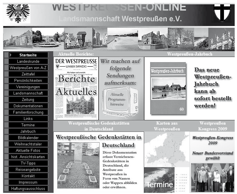 Inhaltsverzeichnis Westpreußen-Jahrbuch Band 60 Dr.