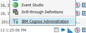 Import-Prozess über Cognos Administration Register Library (Bibliothek) 1