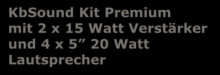 kbsound Radio Kits Netzteil 15VDC Spannung KbSound Kit Premium mit 2 x 15 Watt Verstärker
