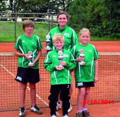 Abteilung Tennis Hoch motiviert nahmen 12 Jugendliche vom TSV Balzhausen an den Kreismeisterschaften vom 16. - 18. September 2011 in Krumbach teil.
