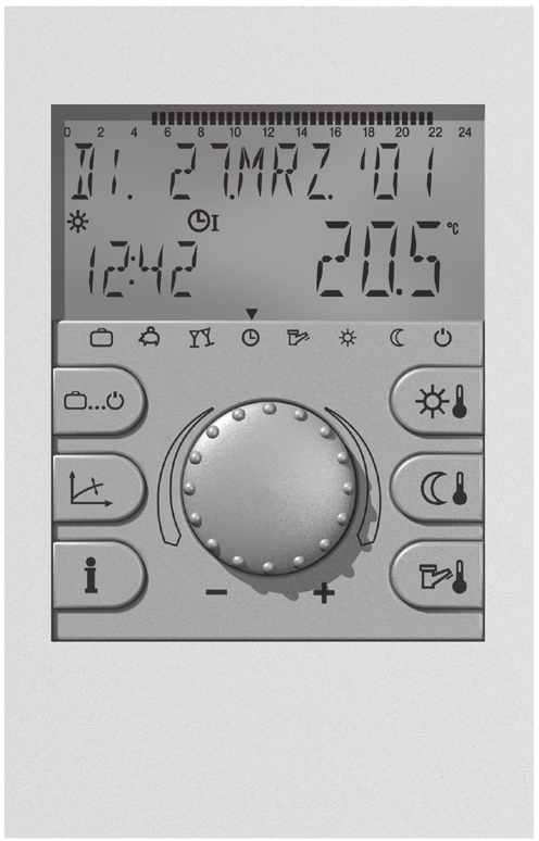 4 208 844 / 01 Radene vykurovana 3.11.2 Zvláštne zobrazena PO. 16. AUG.'04 14:00 62.5 C Symbol vločky: Aktívna protmrazová ochrana PO. 16. AUG.'04 14:00 62.5 C Symbol slnečníka: Aktívne letné vypnute (vykurovane vypnuté, teplá voda podľa programu).