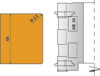 CNC / Diamant-Werkzeuge > CNC-Werkzeuge 5530-1 WP-Formatier-/Falzmesserkopf Zum Vorfräsen, Fügen oder Fälzen Durch den unterteilten Schnitt und größeren Durchmesser ist das Werkzeug hervorragend