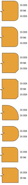 CNC / Diamant-Werkzeuge > CNC-Werkzeuge 5528 WP-Abrund-/Fase-Garnitur ZUEHÖR Profilweite bei Fügeköpfen Für Profilkopf EA 2026 R =20 E 566 =30 E 570 =50 E 574 VP L estell-nr.