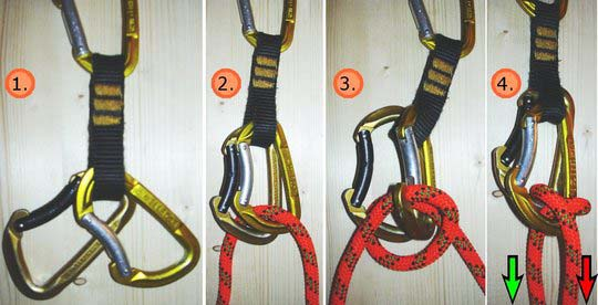 Rücklaufsperren Gardaknoten Gardaknoten (auch Gardaschlinge) Der Gardaknoten (auch Gardaschlinge) dient als Rücklaufsperre im Seil.