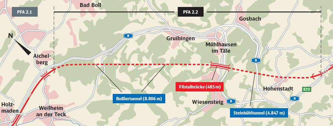 Bahnprojekt Stuttgart Ulm Planfeststellungsabschnitt 2.