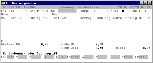 Mahnungen aufbereiten Mahnungen aufbereiten Wenn Sie aufgrund der Vorschlagsliste noch Änderungen für den aktuellen Mahnlauf vornehmen wollen, z. B.