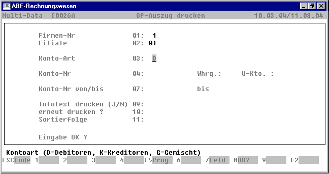 OP-Auszug erstellen OP-Auszug drucken Mit diesem Programm werden die von Ihnen vorbereiteten OP-Aufstellungen gedruckt.