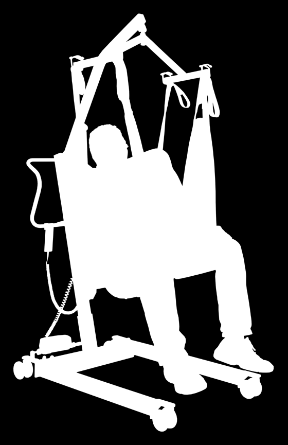 Sitzgurt für einamputierte er Sitzgurt für beinamputierte Patienten wird mit Karabinerhaken an den Schulter- und einschlaufen angebracht.