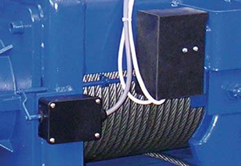 Elektro-Seilzüge Charakteristik der Konstruktion 3 Lastindikationssystem Alle Seilzüge der Serie MT mit zwei oder vier Seiltrümen sind mit einem Lastindikationssystem mit zweistufiger Funktion