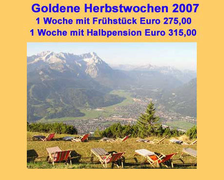 Thema 2 Kandidatenblatt Bei einem Ausflug nach Graz sehen Sie in einem Reisebüro das folgende Angebot: LUST AUF HERBSTURLAUB in den herrlichen Bergen von Garmisch-Partenkirchen?