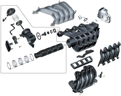 Motor FSI-Motor Es kommt der aus dem A4 bekannte längs eingebaute 2,0 l-4v-motor mit FSI-Technik zum Einsatz. Die Änderungen werden nachfolgend beschrieben.