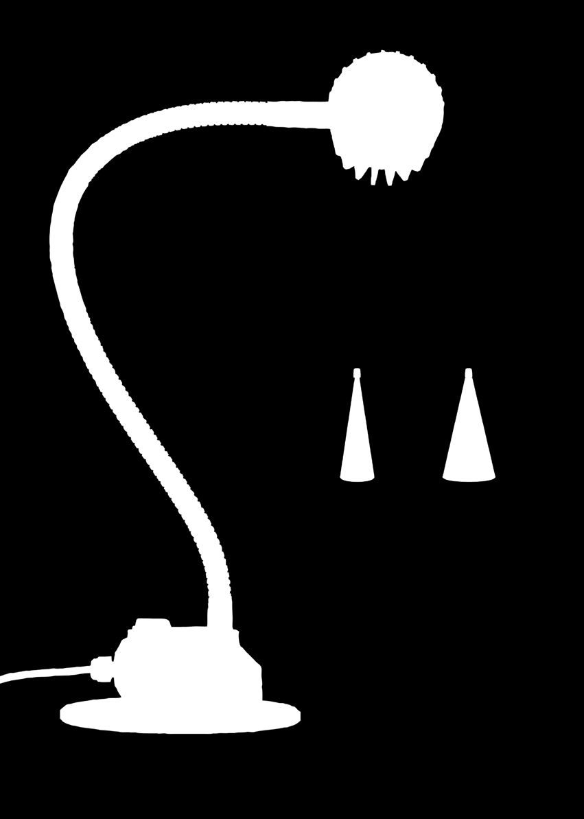 MECHALED Kopf Ø 72mm Head Ø 72mm Spritzwassergeschützter Leuchtenkopf Protection against splash water Sprungsicheres Glas Hard glass Hochleistungs-LEDs High Power LEDs Flexibler Leuchtenarm Flexible