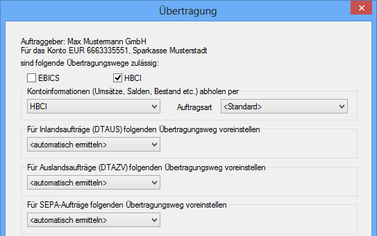 Voraussetzungen 2.1 2 HBCI mit Sicherheitsdatei einrichten Mit HBCI-Sicherheitsdatei werden alle Daten komplett verschlüsselt sowie zur Sicherung der Authentizität signiert.