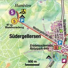 12 13 05 Hambörn Urwald mit Weitblick Solche Ausblicke im norddeutschen Tiefland das ist selten! Von dem 16 m hohen Turm können Sie von hier die Stadt Lüneburg erblicken.
