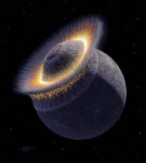 4,56 Mrd. Jahre vor unserer Zeit Sonne wechselt in die stabile Phase des Wasserstoffbrennens. D.h. Gravitation und Strahlungsdruck halten sich in Waage.