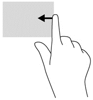 Zoomen Sie aus einem Element heraus, indem Sie zwei Finger auf dem Bildschirm platzieren und sie dann zusammenschieben.
