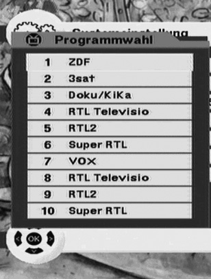 (Bild 6-5) (Bild 6-6) (Bild 6-4) 6.1.7 Startkanal Hier können Sie einstellen, welchen Kanal Ihr DVB-T Receiver nach dem Einschalten einstellen soll. Startkanal und drücken Sie die Taste OK.