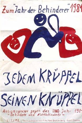 Bewegung behinderter Frauen Gründung 1981 im Rahmen des Krüppeltribunals