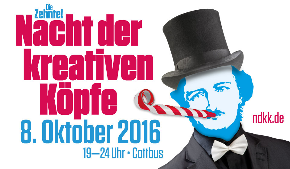 21 Kreatives erleben Spremberger in Cottbus dabei Zusammen mit der Dunapack präsentierte sich der Standort Spremberg am 08.10.2016 auf der 10. Nacht der kreativen Köpfe in Cottbus.