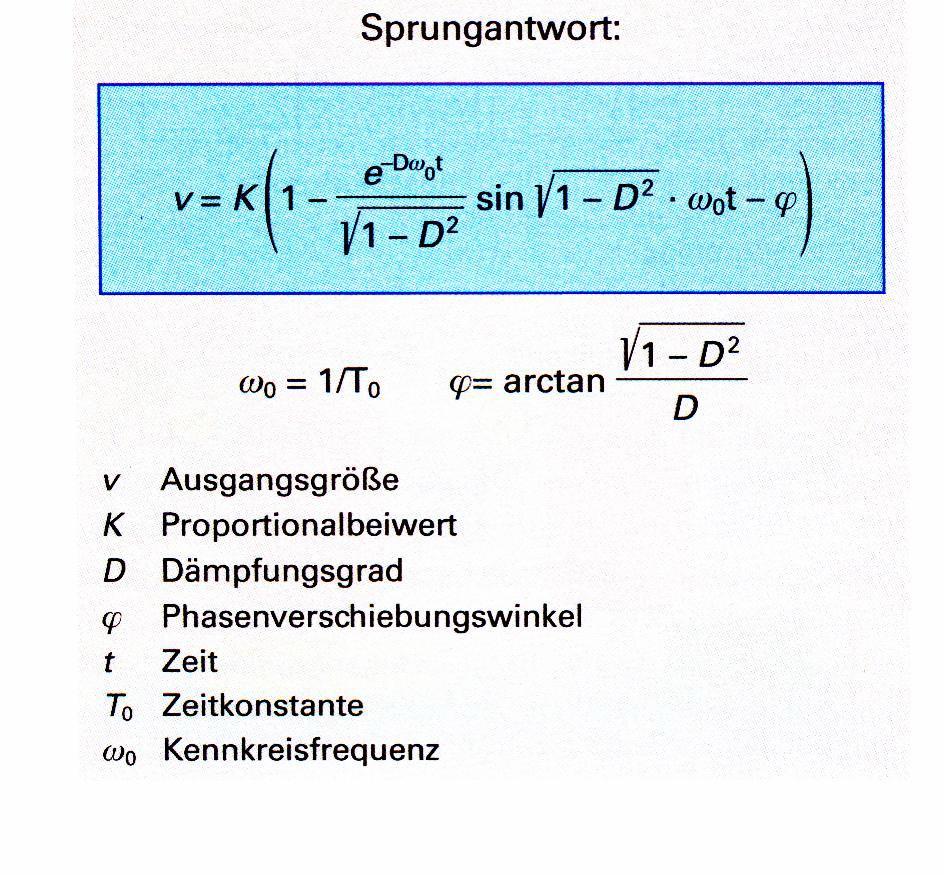 Sprungantwort eines