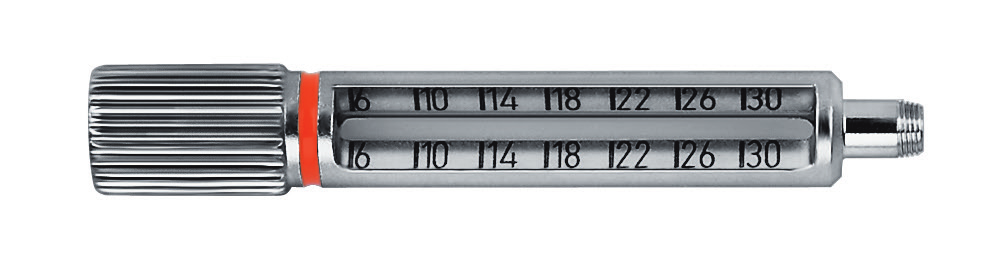 Instrumente 314.467 Stardrive Schraubenziehereinsatz, T8 319.005 Tiefenmessgerät für Schrauben B 2.0 und 2.4 mm, Messbereich bis 40 mm 319.010 Tiefenmessgerät für Schrauben 2.7 bis 4.