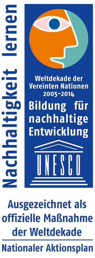 Die Netzwerkinitiative sevengardens.. ist offizielle Maßnahme der UN-Weltdekade Bildung für nachhaltige Entwicklung und Bestandteil des Nationalen Aktionsplans für Deutschland.