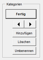 Eine Kategorie bearbeiten Sofern Sie die Kategorien der aktiven Vorlagensammlung bearbeiten möchten, klicken Sie auf den Button Bearbeiten im Feld Kategorien in der Funktionsleiste (rechter Bereich).