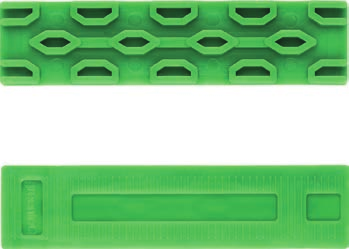 greenteq VERGLASUNG UND MONTAGEPROFILE Verglasungsklötze und Zubehör greenteq Verglasungsklotz Die greenteq Verglasungsklötze wird aus hochwertigem Polypropylen (PP) gefertigt und sind in
