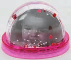 schneekugeln Snow Globes schneekugel Butterfly / snowglobe Butterfly Füllung Schnee & pinke Schmetterlinge / Filling / snow & pink butterflies Abmessungen 9x0x2,7 cm / Dimensions artikel nr ean3 Ve