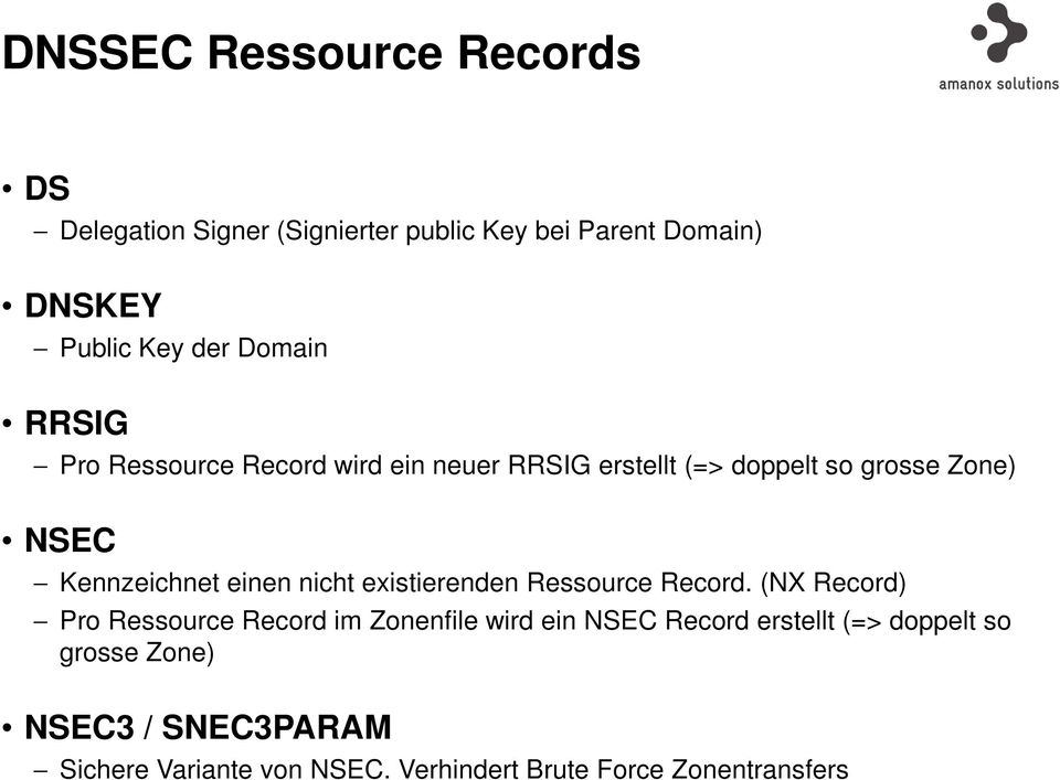 einen nicht existierenden Ressource Record.