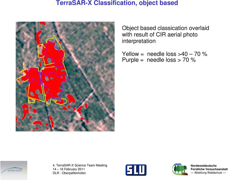 result of CIR aerial photo interpretation