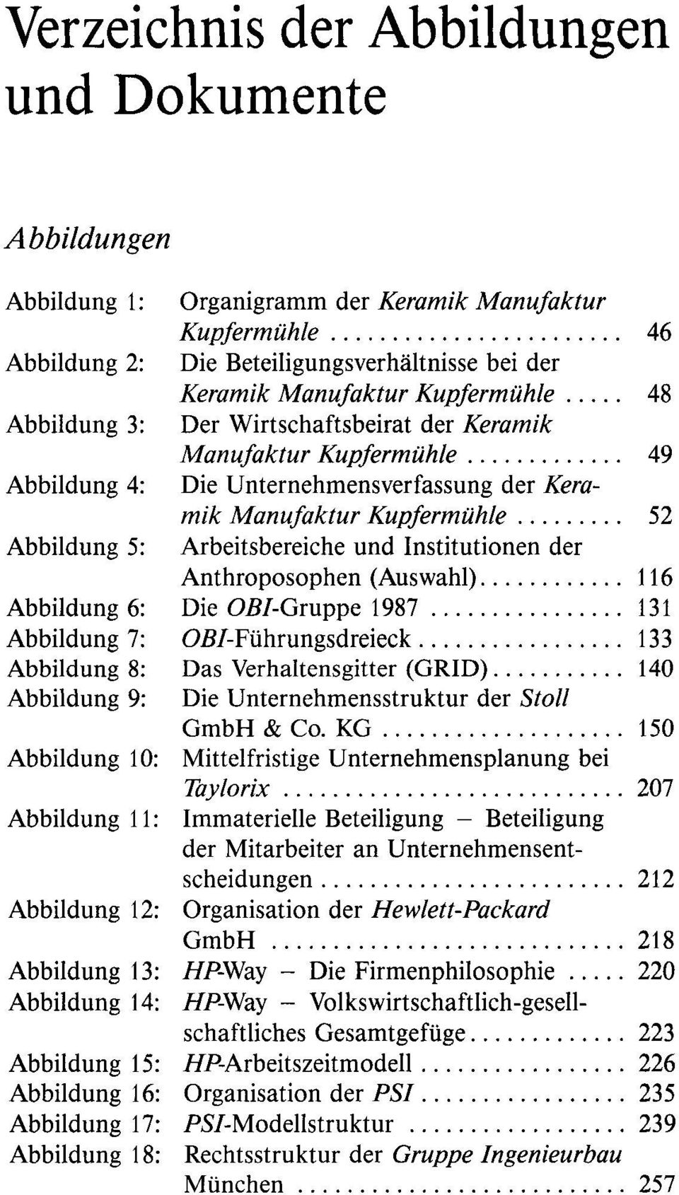 .. 49 Abbildung 4: Die Unternehmensverfassung der Keramik Manufaktur Kupfermiihle... 52 Abbildung 5: Arbeitsbereiche und Institutionen der Anthroposophen (Auswahl).